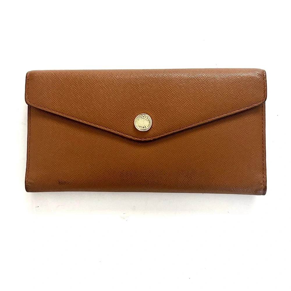 Michael Kors Saffiano Leather Wallet color Luggage